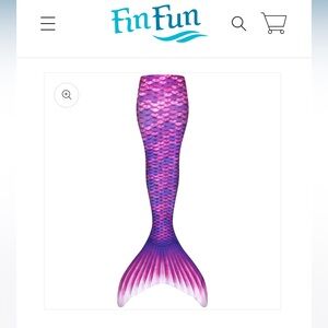 Fin Fun Mermaid Tail - Girls size 8